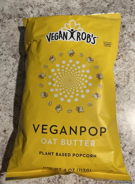 Vegan Rob'S Veganpop Oat Butter Plant Based Popcorn