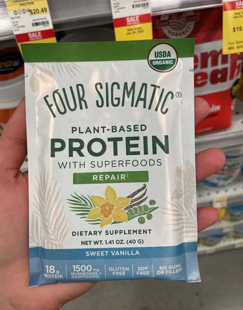 Four Sigmatic Plant-Based Protein With Superfoods Sweet Vanilla