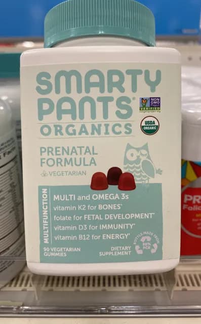 Smartypants Organics Prenatal Formula Vitamins