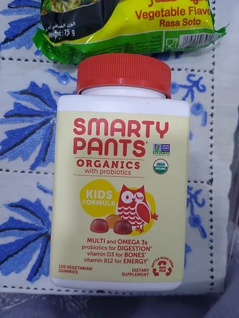 Smarty Pants Organics With Probiotics Kids Formula Vegetarian Gummies