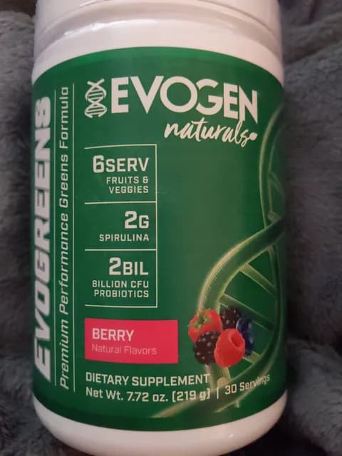 Evogen Naturals Evogreens Berry