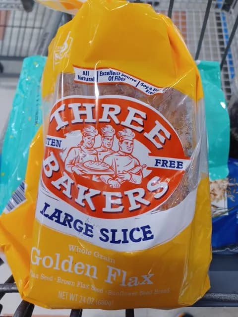 Three Bakers Large Slice Whole Grain Golden Flax