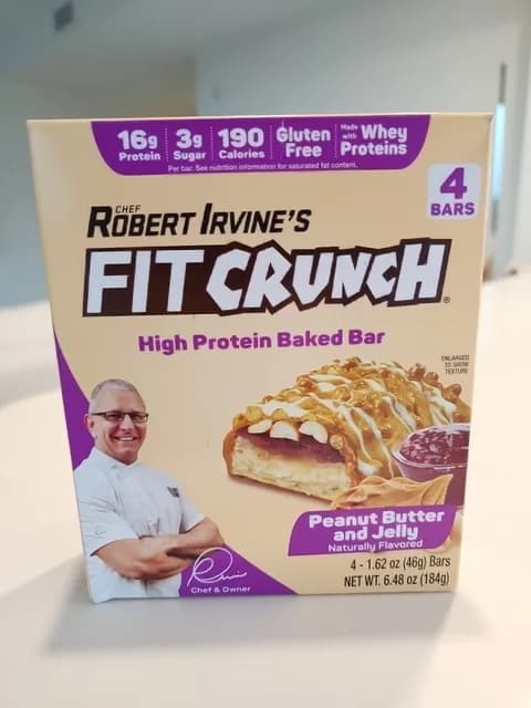 Fit Crunch High Protein Baked Bar, Peanut Butter And Jelly Naturally Flavored