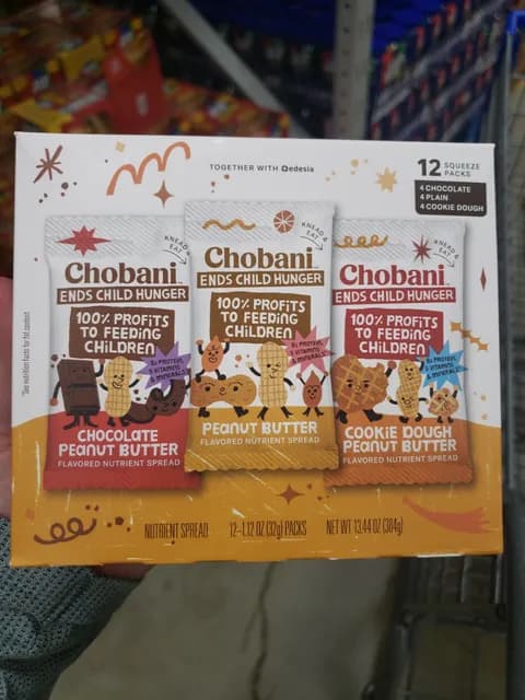 Chobani Peanut Butter Flavored Nutrient Spread Variety