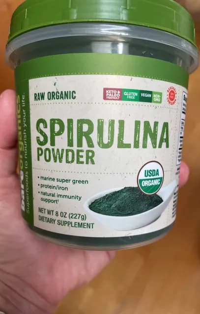 Bareorganics Raw Organic Spirulina Powder
