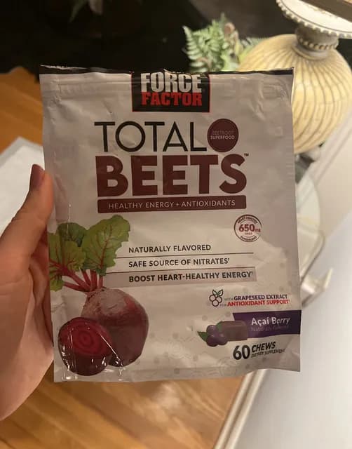 Force Factor Total Beets Chews, Acai Berry Flavor