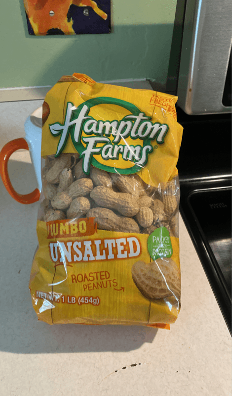 Hampton Farms Jumbo Unsalted Roasted Peanuts