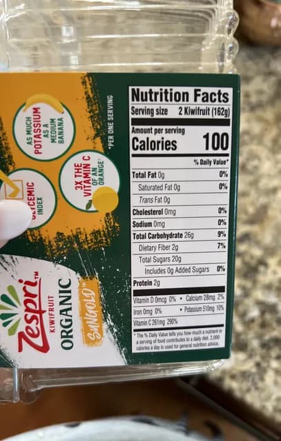 Zespri Organic Sungold Kiwifruit
