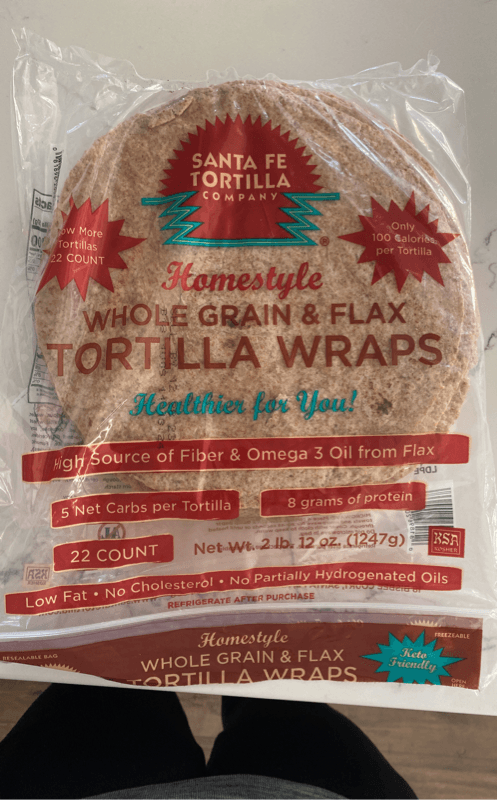 Santa Fe Tortilla Company Homestyle Whole Grain & Flax Tortilla Wraps