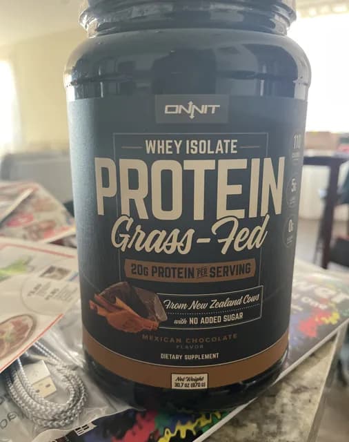 Onnit Whey Isolate Mexican Chocolate Grass-Fed Protein
