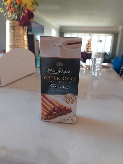 Harry & David Wafer Rolls Hazelnut