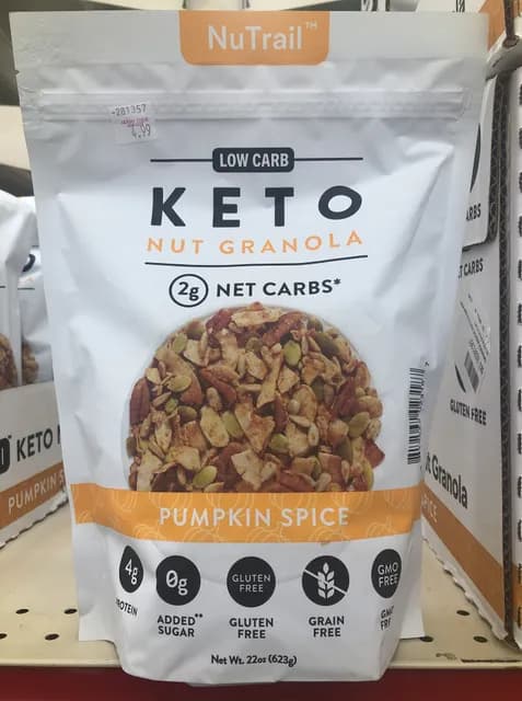 Nutrail Low Carb Keto Nut Granola Pumpkin Spice