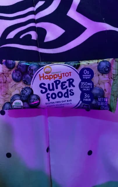 Happy Tot Organics Super Foods Gluten Free Oat Bar