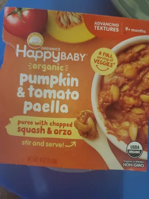 Organics Happy Baby Organic Pumpkin & Tomato Paella