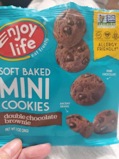 Enjoy Life Double Chocolate Brownie Soft Baked Mini Cookies