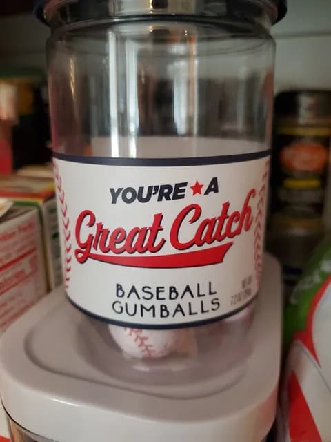 You'Re A Great Catch Baseball Gumballs