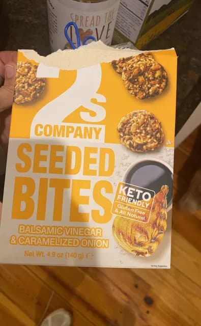 2S Company Seeded Bites Balsamic Vinegar & Caramelized Onion