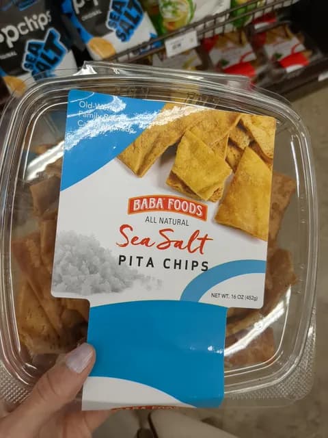 Baba Foods All Natural Sea Salt Pita Chips