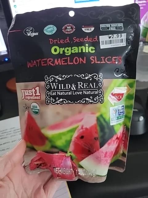 Wild & Real Organic Dried Seeded Watermelon