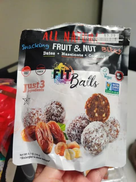 Nature'S Wild All Natural Snacking Fruit & Nut Bites Fit Balls