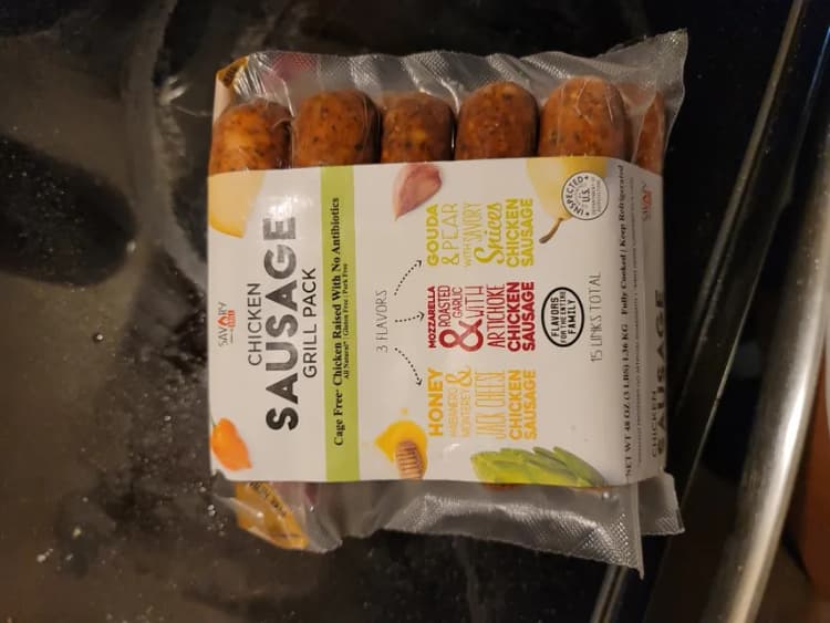 Savory Grill Chicken Sausage Grill Pack 3 Flavors 15 Links