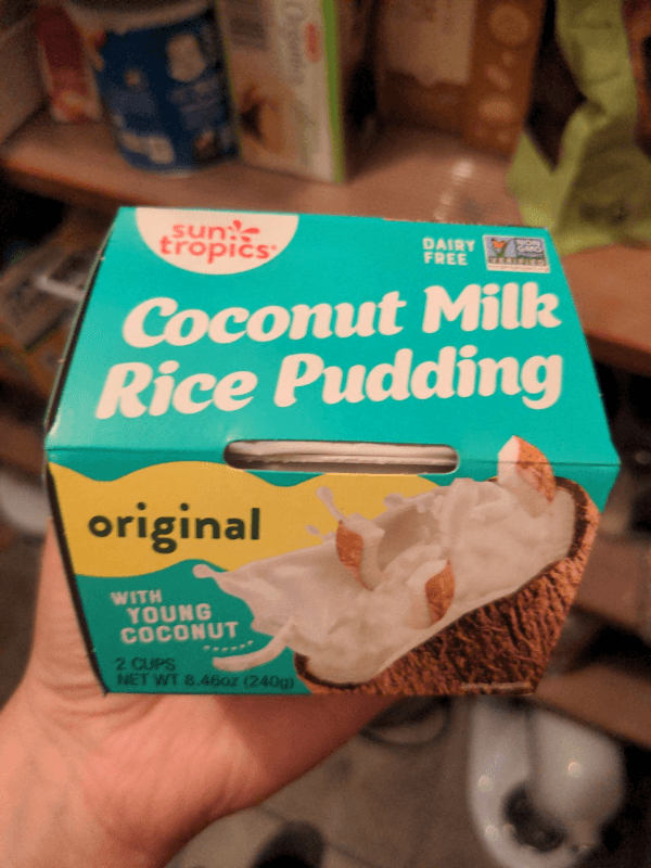 Sun Tropics Original Coconut Milk Rice Pudding Cups