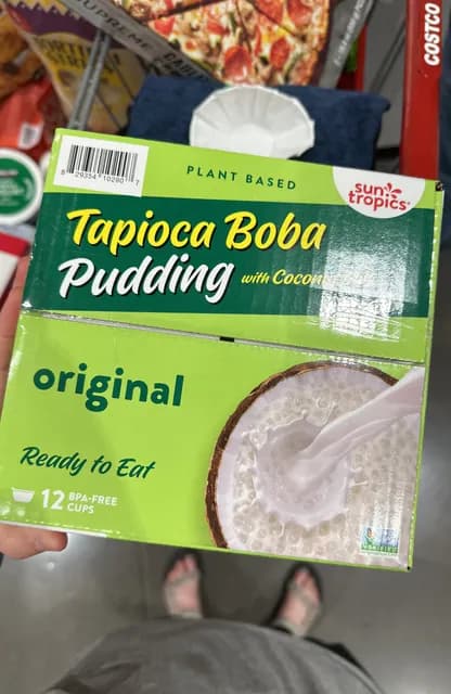 Sun Tropics Original Tapioca Boba Pudding With Coconut Milk