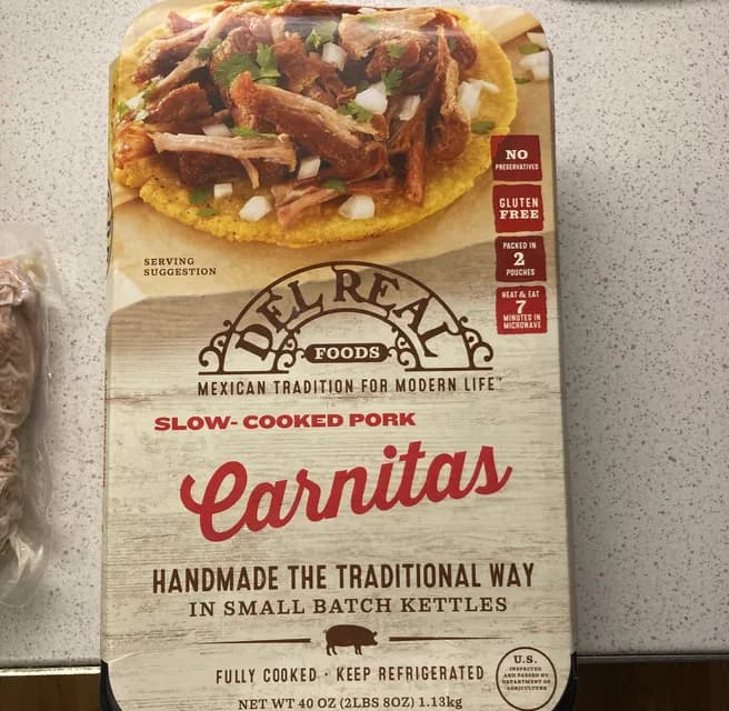Del Real Foods Slow-cooked Pork Carnitas