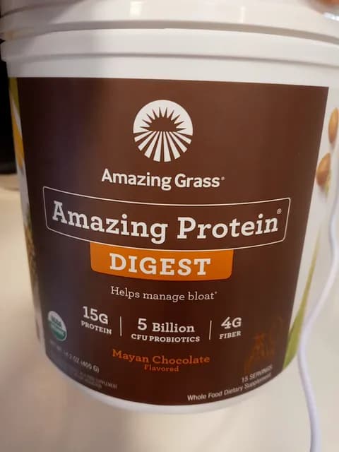 Amazing Grass Amazing Protein Digest Mayan Chocolate Flavored