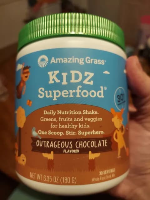 Amazing Grass Kidz Superfood Outrageous Chocolate Flavored