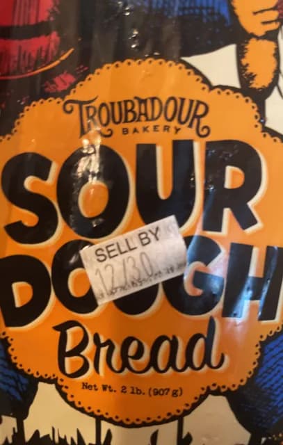 Troubadour Bakery Sourdough Bread