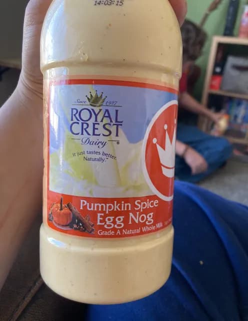 Royal Crest Dairy Pumpkin Spice Egg Nog