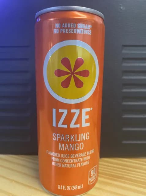 Izze Sparkling Mango Flavored Juice Beverage Blend