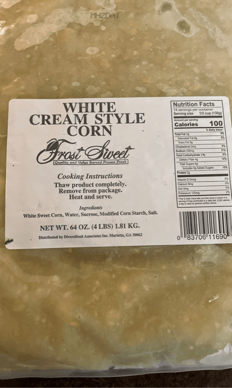 Frost Sweet White Cream Style Corn