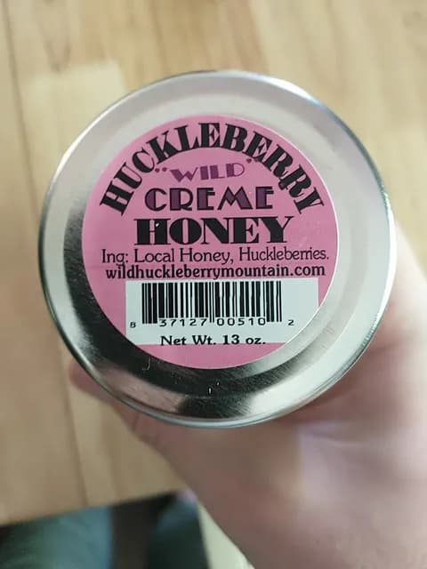 Huckleberry Wild Creme Honey