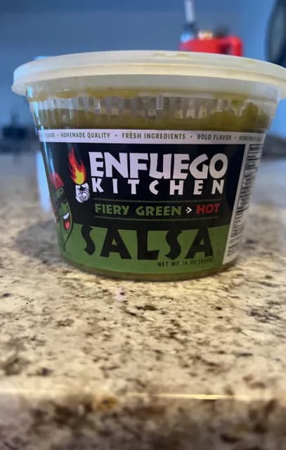 Enfuego Kitchen Fiery Green Hot Salsa
