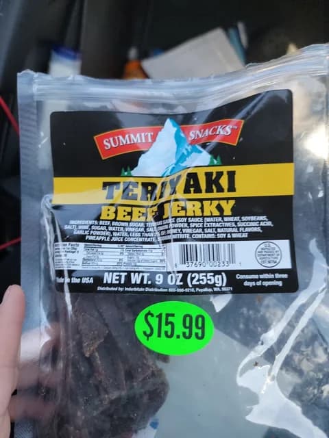Summit Snacks Teriyaki Beef Jerky