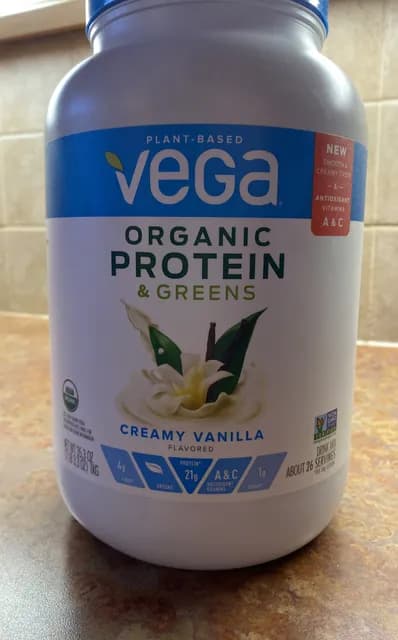 Vega Organic Protein & Greens Creamy Vanilla Drink Mix