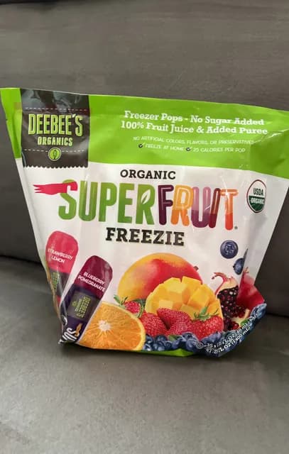 Is it Fish Free? Deebee's Organics Organic Superfruit Freezie