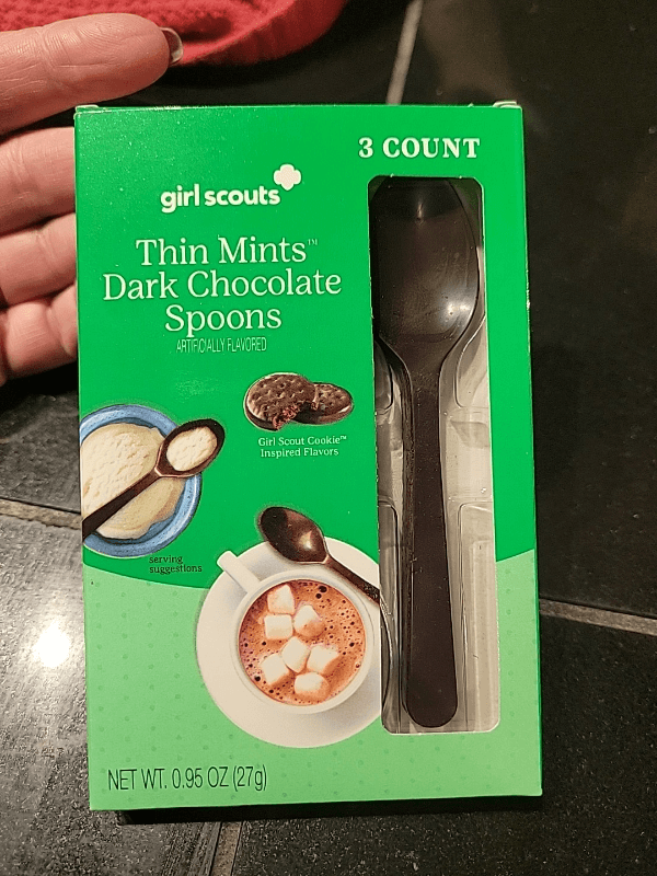 Girl Scouts Thin Mints Dark Chocolate Spoons