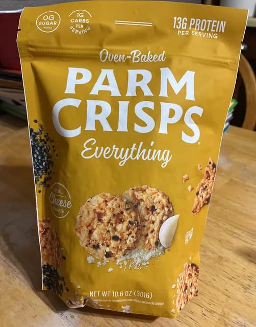 Parmcrisps Oven-Baked Everything Real Cheese Snack