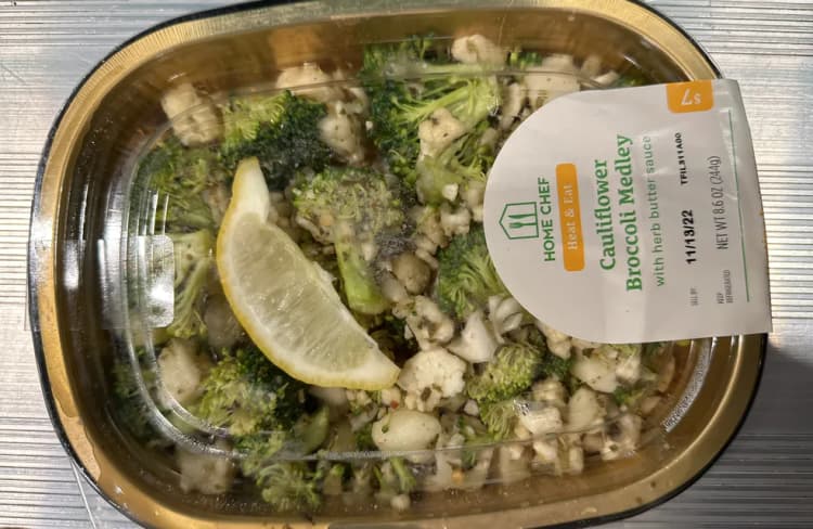 Home Chef Cauliflower Broccoli Medley With Herb Butter Sauce