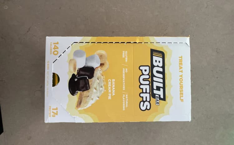 Built Bar Puffs Banana Cream Pie