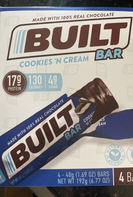Built Cookies 'N Cream Bar
