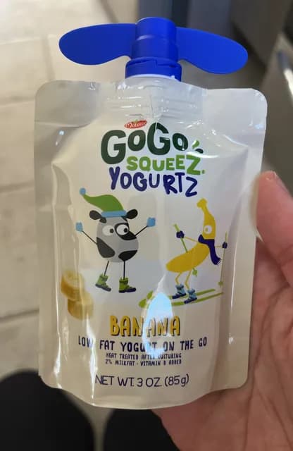 Gogo Squeez Yogurtz Banana Low Fat Yogurt On The Go