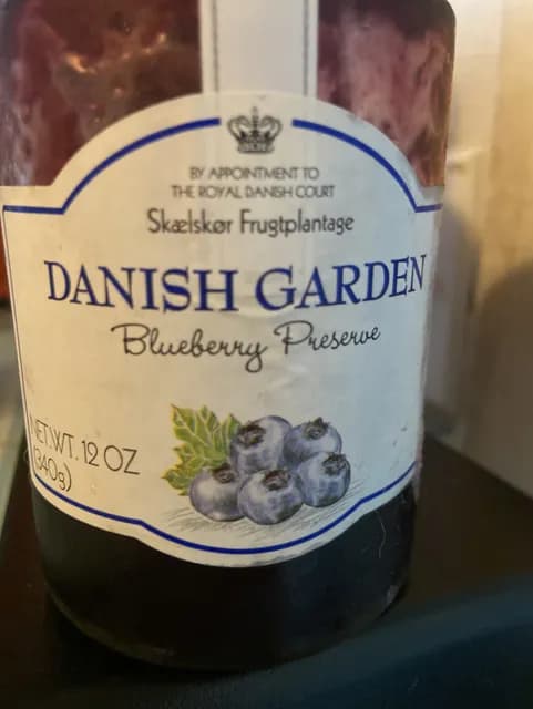Danish Garden Blueberry Preserve