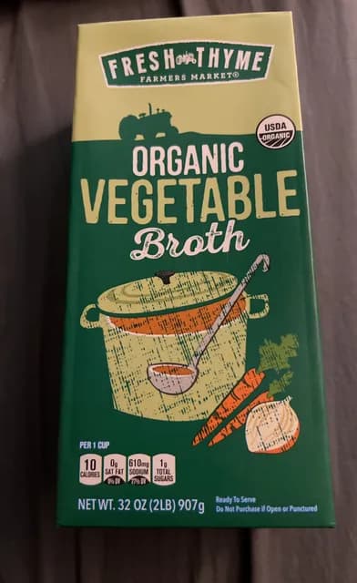 Fresh Thyme Farmers Market Organic Vegetable Broth