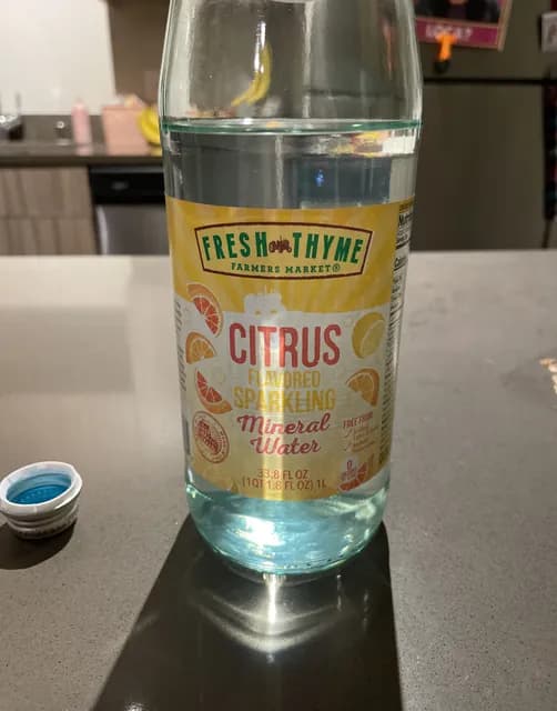 Fresh Thyme Citrus Flavored Sparkling Mineral Water
