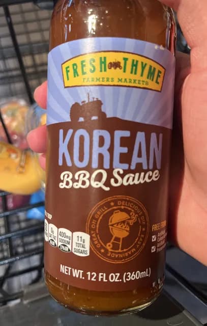 Fresh Thyme Korean Bbq Sauce
