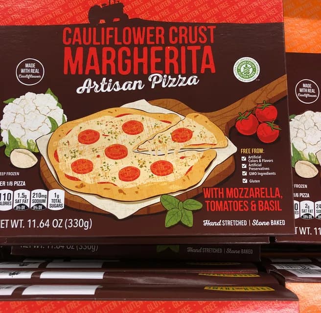 Fresh Thyme Farmers Market Cauliflower Crust Margherita Artisan Pizza With Mozzarella, Tomatoes & Basil